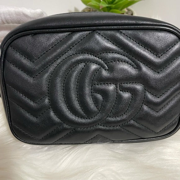 GUCCI MARMONT MINI BLACK (GUARANTEED AUTHENTIC) - Picture 4 of 15